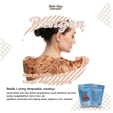 𝐎𝐑𝐈 𝟏𝟎𝟎% Lulur Bedda Lotong By Henny 100gr memutihkan kulit tekstur lembut