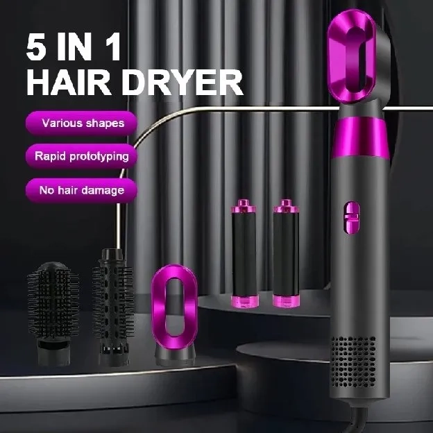 PHILIPS Hair dryer 5in1 catokan rambut curly Suhu ion negatif 57 ° pengering rambut Serbaguna sisir