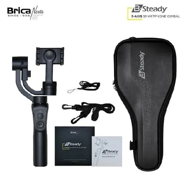 Brica B-Steady 3 Axis Gimbal Stabilizer For HP Smartphone BSteady Original Resmi