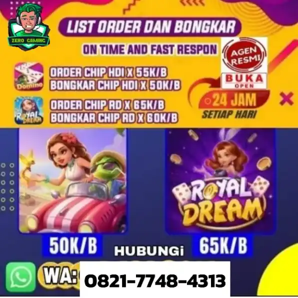 Agen Resmi Bongkar dan Top Up Chip HDI & RD WA 082177484313