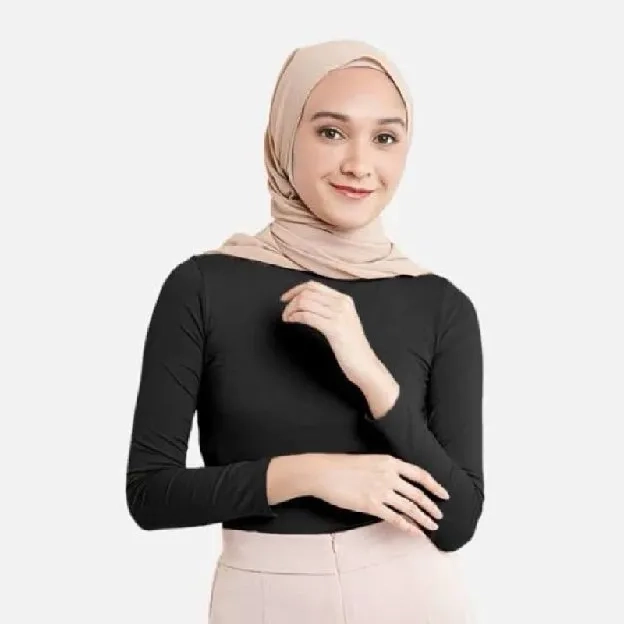 MANSET KAOS WANITA /  Manset Baju muslim / inner wanita muslim / Manset turtleneck / Atasan baju / M