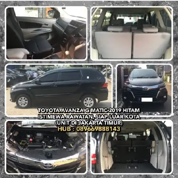 TOYOTA AVANZA G MATIC 2019 HITAM ISTIMEWA SIAP LUAR KOTA (UNIT DI JAKARTA TIMUR) H: 089669888143*