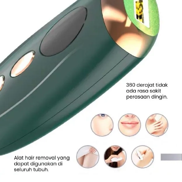 IPL laser Hair Removal Perontok Bulu Permanent Alat Penghilang bulu TANPA SAKIT 999999 FLASH