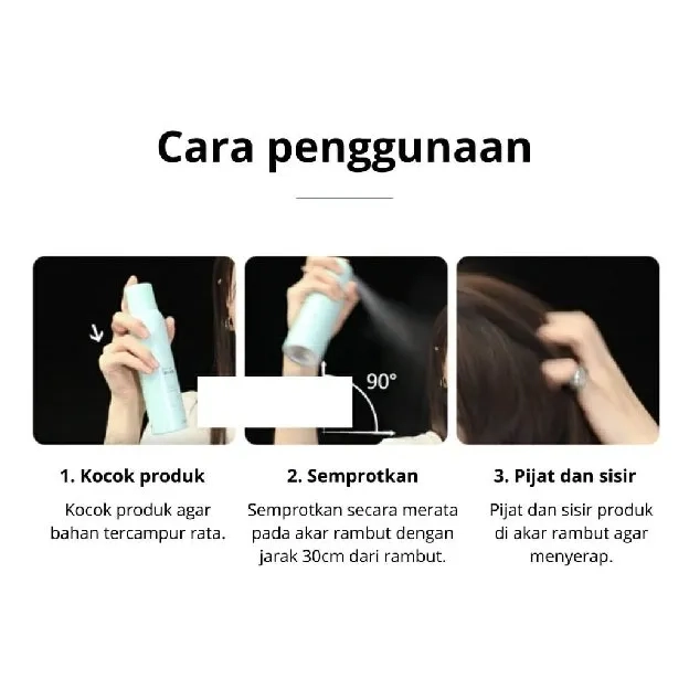 [ ORIGINAL ] Dry Shampoo Viral 150ml Semprotan Rambut Kering Untuk Mengembangkan Rambut Minyak Rambu