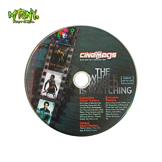 CD Rom PC Bonus Majalah Cinemags Poster Trailer Short Movie