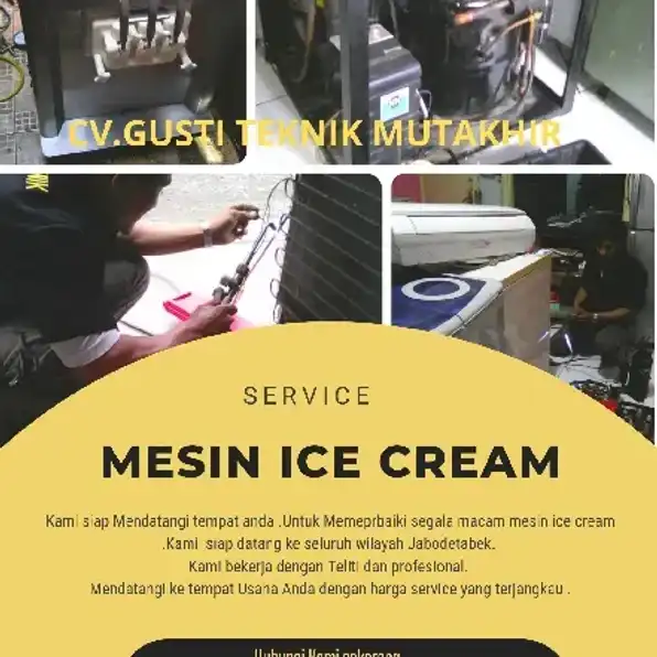 Jasa Service Mesin Ice Cream Resmi terdaftar dan Bergaransi 