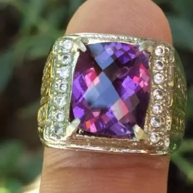 natural amethyst cekerbord natural kecubung bukan topaz bukan garnet bukan prasiolite ruby iolite