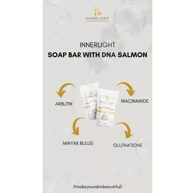 PROMO Sabun Wajah dan Badan Mencerahkan with DNA SALMON Innerlight