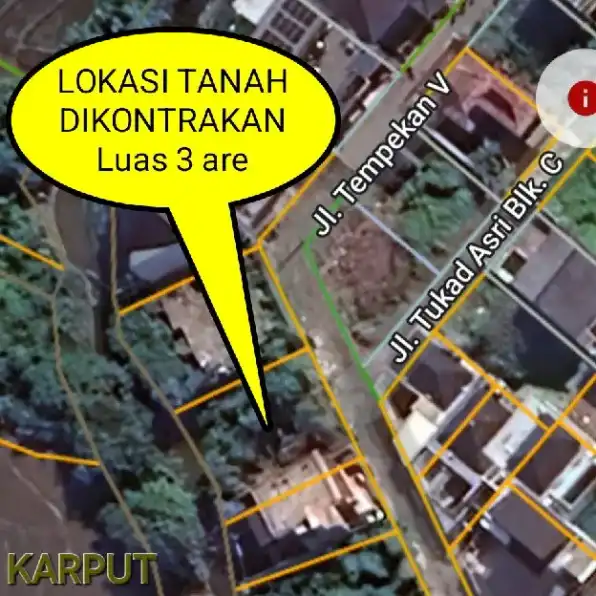 Dikontrakan 3 are, Jl. Tempekan Pasar Semat Pantai Berawa Tibubeneng Canggu Kuta Utara