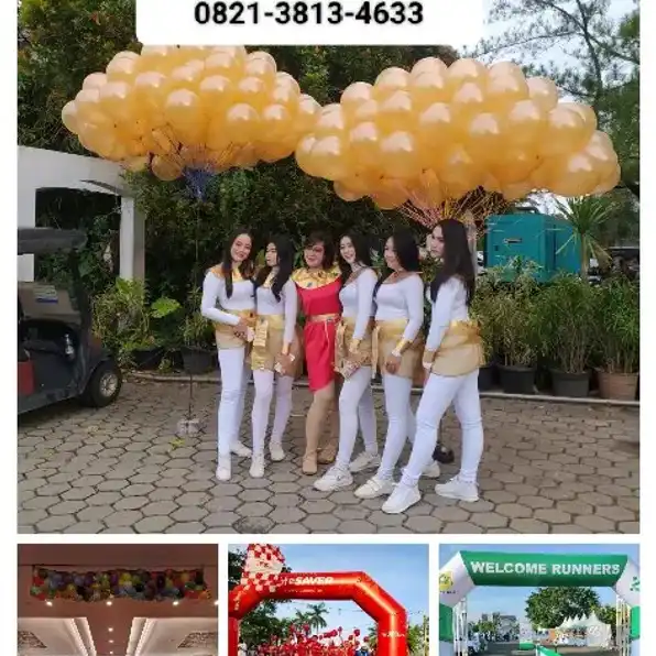 Pelangi Balon Cileungsi 0821-3813-4633 Jual Sewa Balon Gapura Gate Start Finish Cileungsi