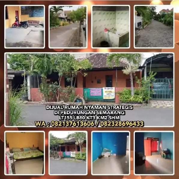 DIJUAL RUMAH STRATEGIS DI PEDURUNGAN SEMARANG. LT155 LB80 KT3 KM2 SHM.WA:082137613606/082328696433>>