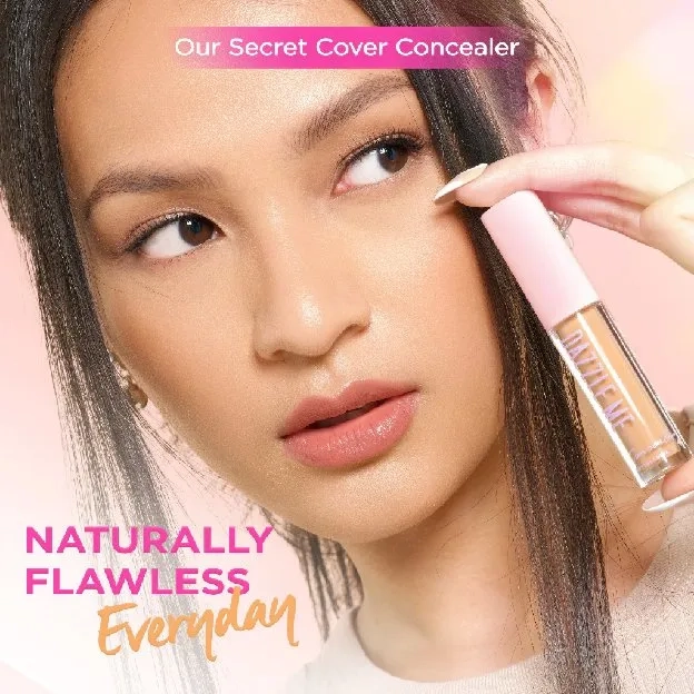 DAZZLE ME Our Secret Cover Concealer | Liquid Makeup Tahan Lama Matte 4 Colors Natural High Coverage