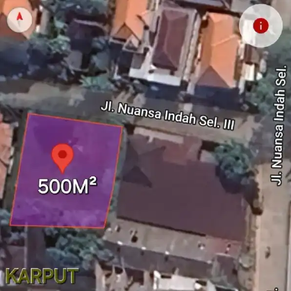 Dijual 5 are, Jl. Nuansa Indah Sel. Mahendradata Buluh Indah Denpasar