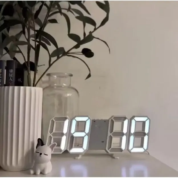 Jam Dinding Digital 3D Clock LED Meja R351 /  Jam Dekorasi / Jam Alarm / Jam Aestehtic Jam Kamar