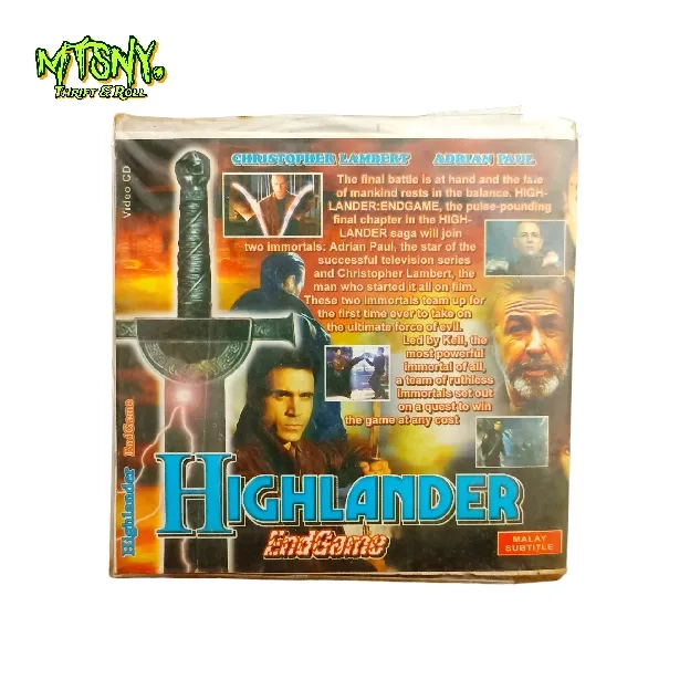 Video CD VCD Film The Highlander End Game Endgame Lawas