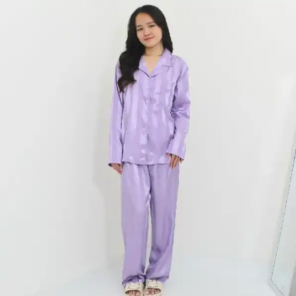 Piyama Satin Powysuit Baju Tidur Wanita Dewasa