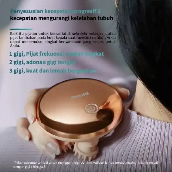 Philips massage Head massager Cat's paw pijat Portable Scalp Cakar pijat/Lampu merah merawat kulit k