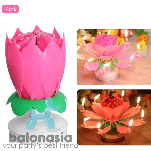 Lilin Lotus Ulang Tahun Musik