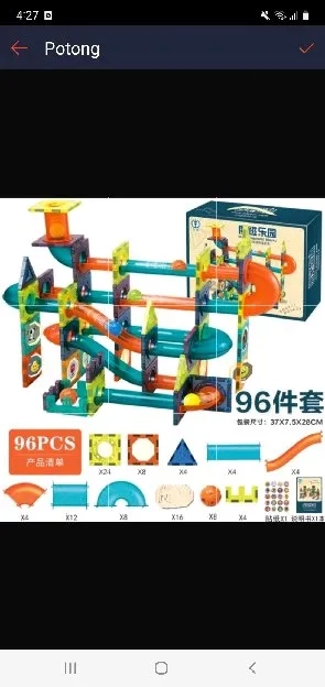 Magnetic Marble Race 96pcs SALE LAST STOK 10 BOX SALE SAJA