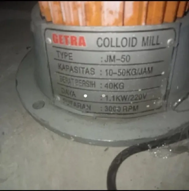 Cuci gudang NEW Getra colloid Mill JM50 Garansi