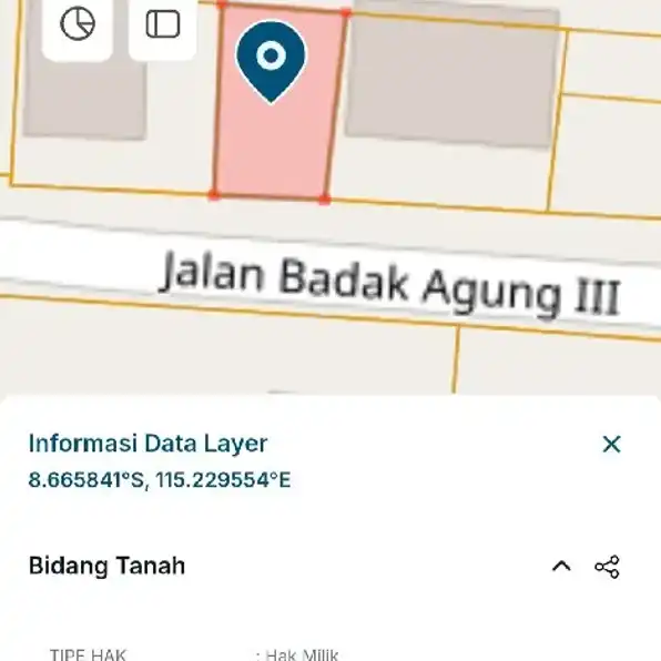 Dijual 2 are Free Rumah Layak Huni, Jl. Badak Agung Sumerta Renon Denpasar