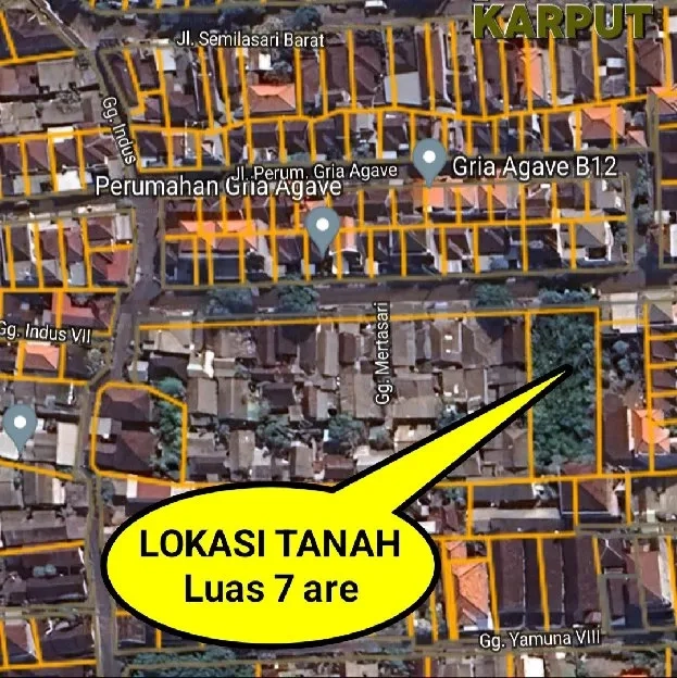 Dijual 7 are, Jl. Fujiyama Buluh Indah Pemecutan Kaja Denpasar