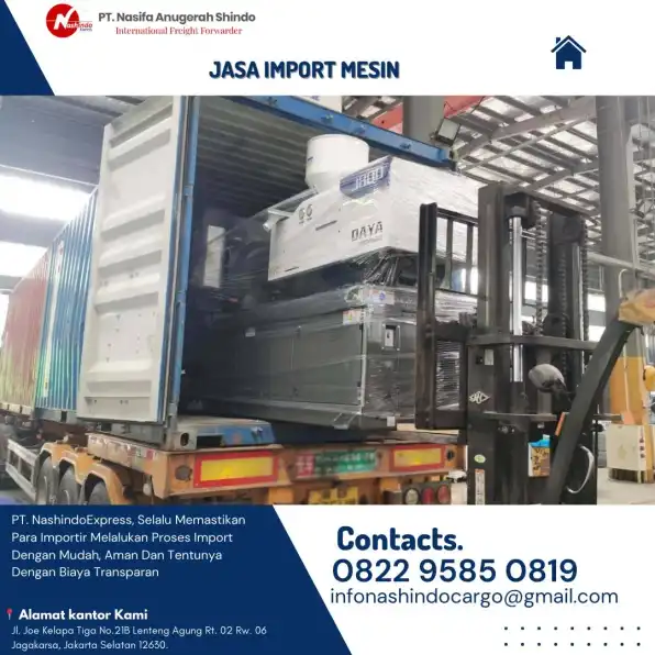 Jasa Import Mesin Terpercaya | PT Nashindo Express