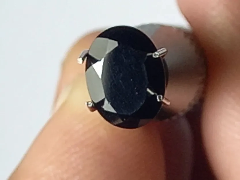 natural black garnet no heat