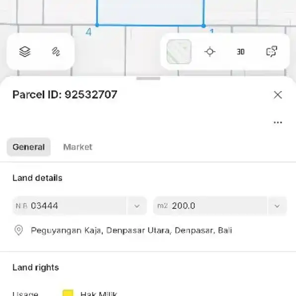 Dijual 2 are, Jl. Dam Peraupan I SMAN 8 Peguyangan Kaja Denpasar