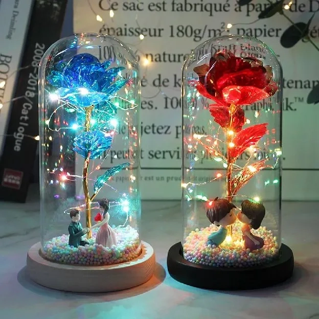 Lampu LED Bunga Mawar Dekorasi Rumah Kamar ruang Tamu Beauty and The Beast Rose