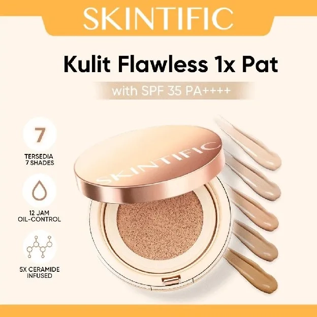 Skintific Cover All Perfect Air Cushion SPF35 PA++++ BB Cushion CC Cream Serum Bedak Cushion | Serum