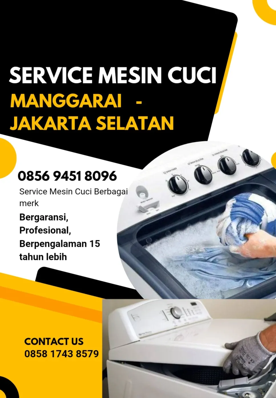 Jasa Service Mesin Cuci Daerah Manggarai Jakarta Selatan