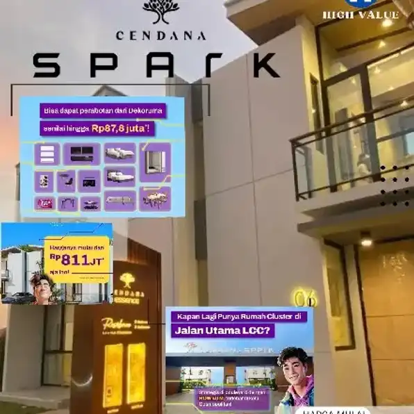 Cendana Spark Nort ( Rumah Impian Siap Huni) Unit Ready