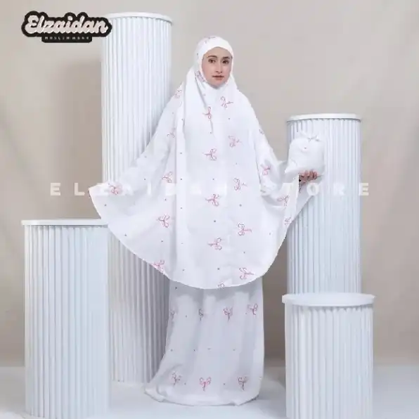 Mukena Dewasa Travelling 2in 1 Coquette Bordir Pita