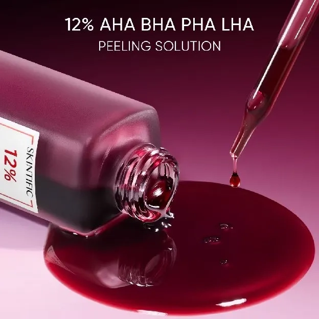 SKINTIFIC - 12% AHA BHA PHA LHA Peeling Solution