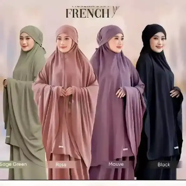 Mukena Khadijah Dewasa Crinkle Airflow Premium Terbaru Jumbo