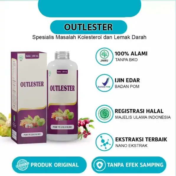 Obat Kolesterol dan Trigliserida Tinggi Madu Outlester