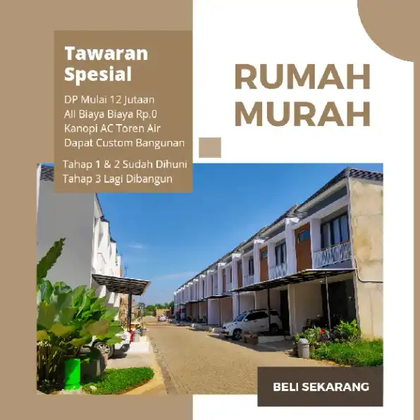 Rumah murah cicilan 5 jutaan perbulan