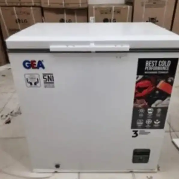 Cuci gudang NEW GEA Chest Freezer AB-208R Garansi