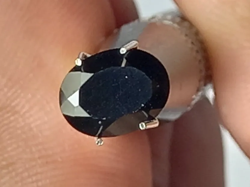 natural black garnet no heat