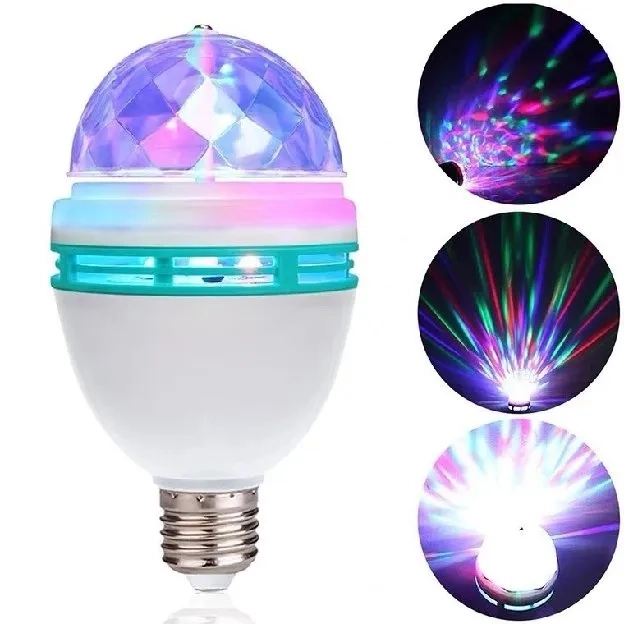 Lampu Disko LED / Lampu Bohlam Disko LED Putar RGB