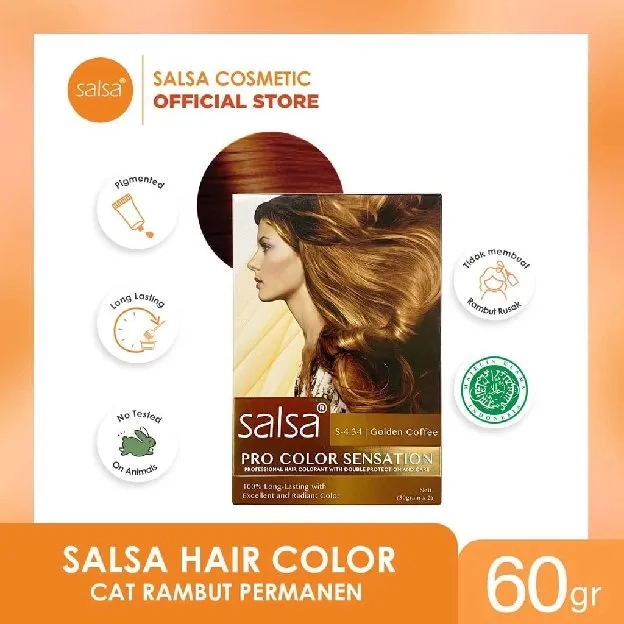 Salsa Hair Color / Hair Color Salsa / Cat Rambut Salsa / Semir Rambut Salsa / Semir Rambut Hitam