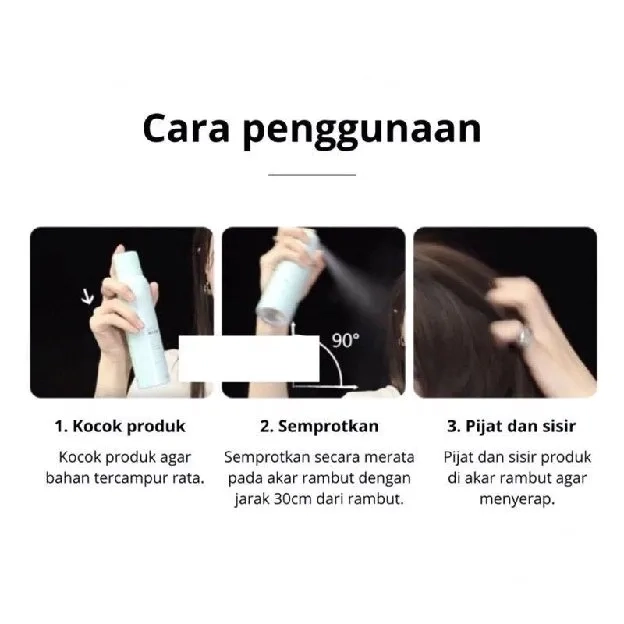 Dry shampoo Semprotan Rambut Kering Untuk Mengembangkan Rambut Minyak Rambut Kontrol Rambut Berminya