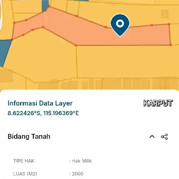 Dijual 10 are, Jl. Bina Kesuma Depan Sekolah Gandhi Cokroaminoto Ubung Kaja Denpasar