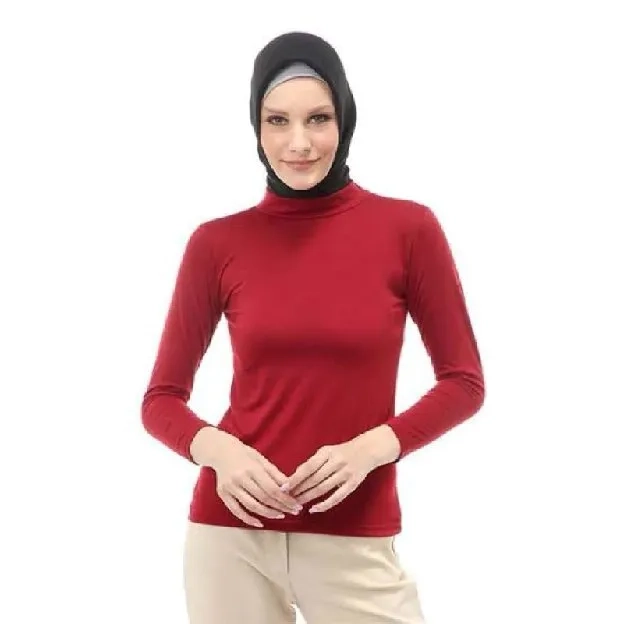 MANSET KAOS WANITA /  Manset Baju muslim / inner wanita muslim / Manset turtleneck / Atasan baju / M