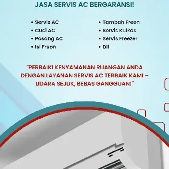 Jasa Service AC Resmi Terdaftar di pemerintah Siap datang ke lokasi dan kerjasma dengan Perusahaan 