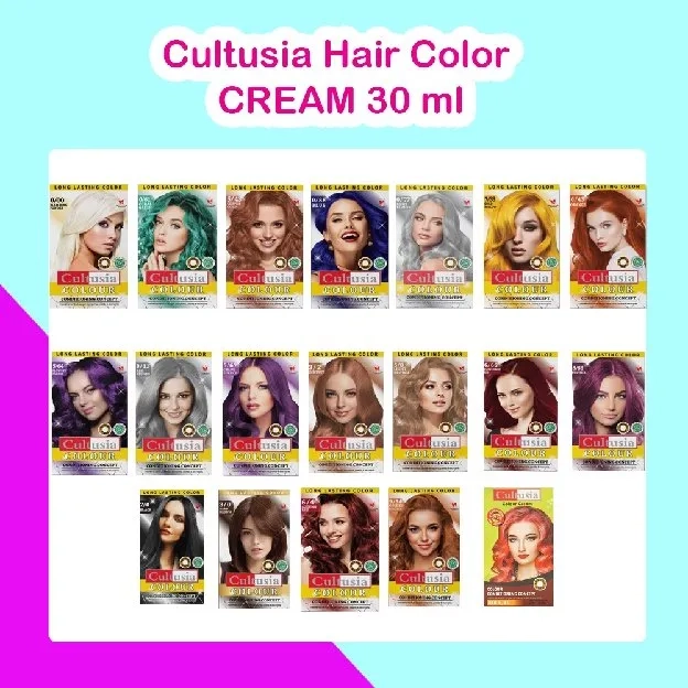 Cultusia Hair Colour Cream/Semir Rambut Cultusia 30ml