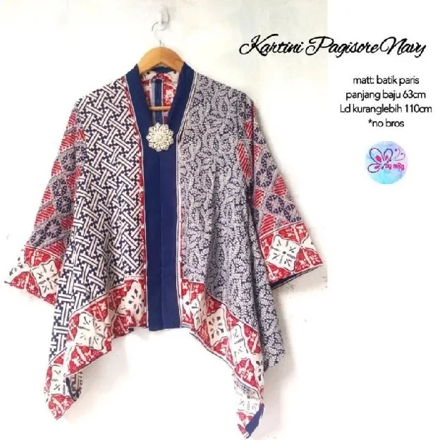 Blus Kartini Paris Batik Solo Terbaru Batwing Paris Ori