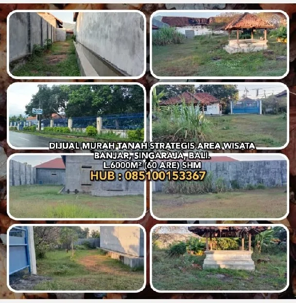 DIJUAL MURAH TANAH STRATEGIS AREA WISATA BANJAR, SINGARAJA, BULELENG, BALI.L.6000M² (60 ARE) SHM. 