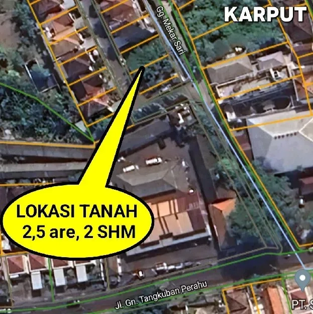 Dijual 2,5 are, Jl. Tangkuban Perahu Depan LAPAS Kerobokan Kuta Utara